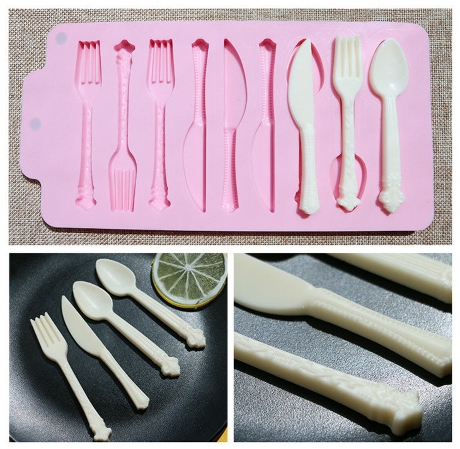 Family baking mold knife and fork shape chocolate mold Etsy