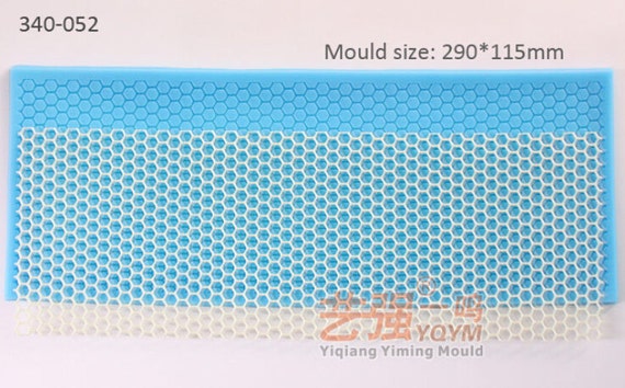 L011 Big Mesh Honeycomb Shape Fondant Cake Mold Silicone Etsy