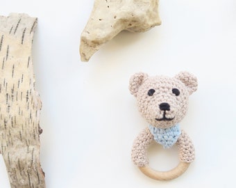 DIY Set - Teddy with Cloth - Rattle & Beißring