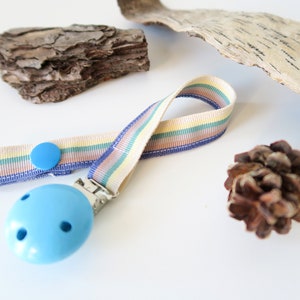 Retro Edition: Schnullerband mit Holzclip