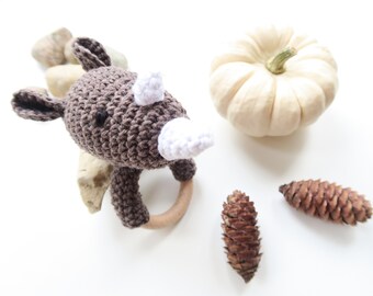 Patron au crochet - Anneau de dentition et hochet Rhino