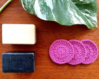 Sustainability-make-up pads crocheted (3 set)