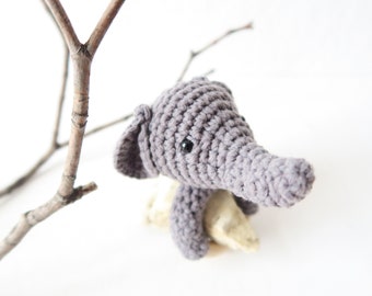 Patron au crochet - Anneau de dentition et hochet éléphant