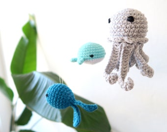 Charm for Mobile - Underwater World (Octopus, Whale, Goldfish)