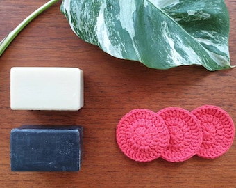 Sustainability-make-up pads crocheted (3 set)