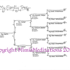 My Family Tree - Vine and Flower