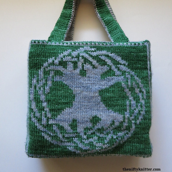 Celtic Tree of Life Bag Knitting Pattern [ENGLISH ONLY, PDF Download]