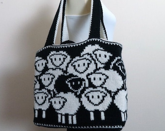 Cute Sheep Bag Knitting Pattern - Counting Sheep Bag [ENGLISH ONLY]