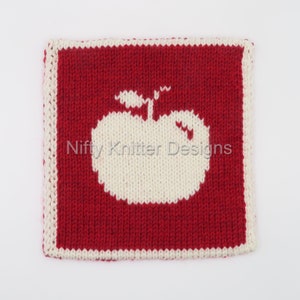 Apple Potholder Knitting Pattern ENGLISH ONLY, PDF Download image 4