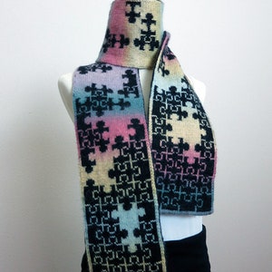 Jigsaw Puzzle Scarf Knitting Pattern Puzzlin' Scarf ENGLISH ONLY image 7