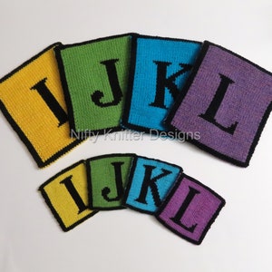 Alphabet Coasters & Potholders Knitting Pattern image 3