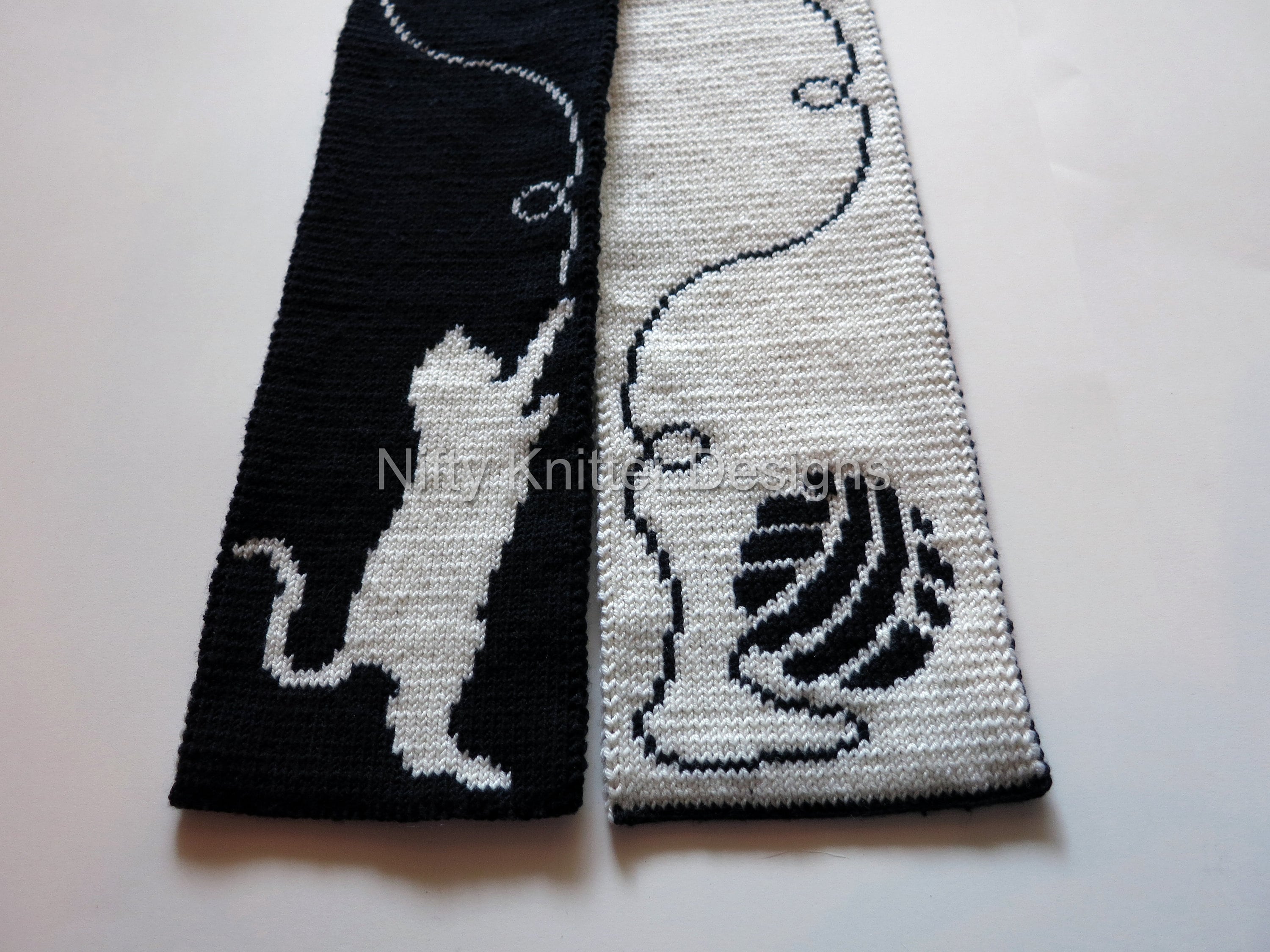 Cute Cat Scarf Knitting Pattern - Cattitude Scarf [ENGLISH ONLY, PDF  Download] - Etsy