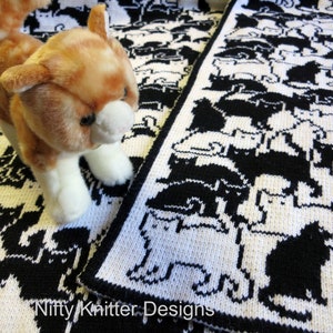 Cute Cat Blanket Knitting Pattern Baby, Throw Herding Cats Blanket ...