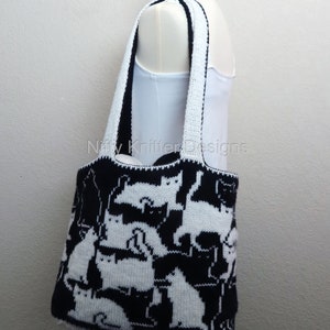 Cute Cat Bag Knitting Pattern Herding Cats Bag image 8