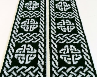 Celtic Scarf Knitting Pattern - Celtic Ward Scarf [ENGLISH ONLY, PDF Download]