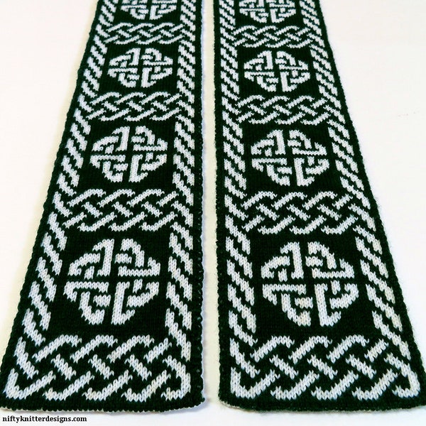 Celtic Scarf Knitting Pattern - Celtic Ward Scarf [ENGLISH ONLY, PDF Download]