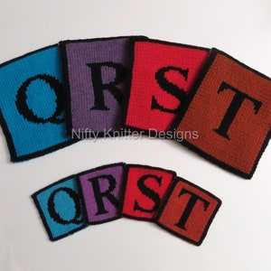 Alphabet Coasters & Potholders Knitting Pattern image 5