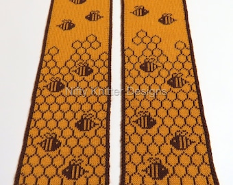 Bees Honeycomb Scarf [ENGLISH ONLY, PDF Download]