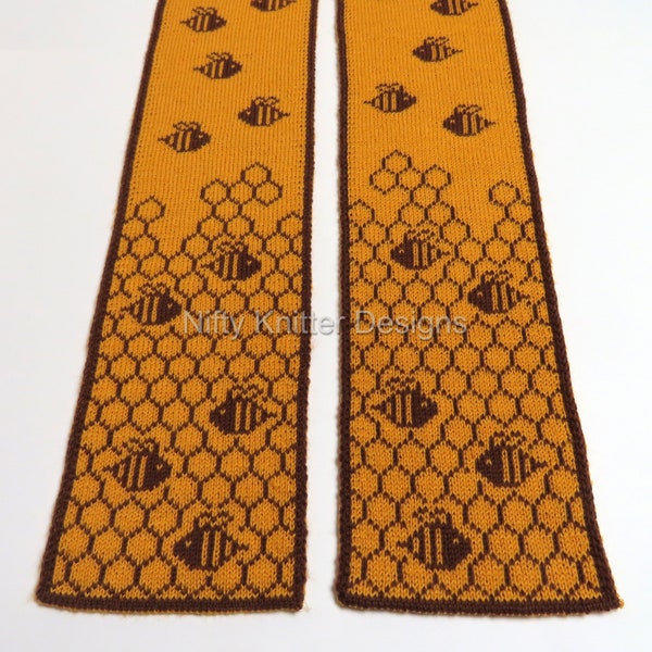 Bees Honeycomb Scarf [ENGLISH ONLY, PDF Download]