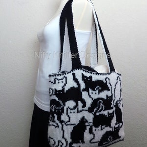Cute Cat Bag Knitting Pattern Herding Cats Bag image 7