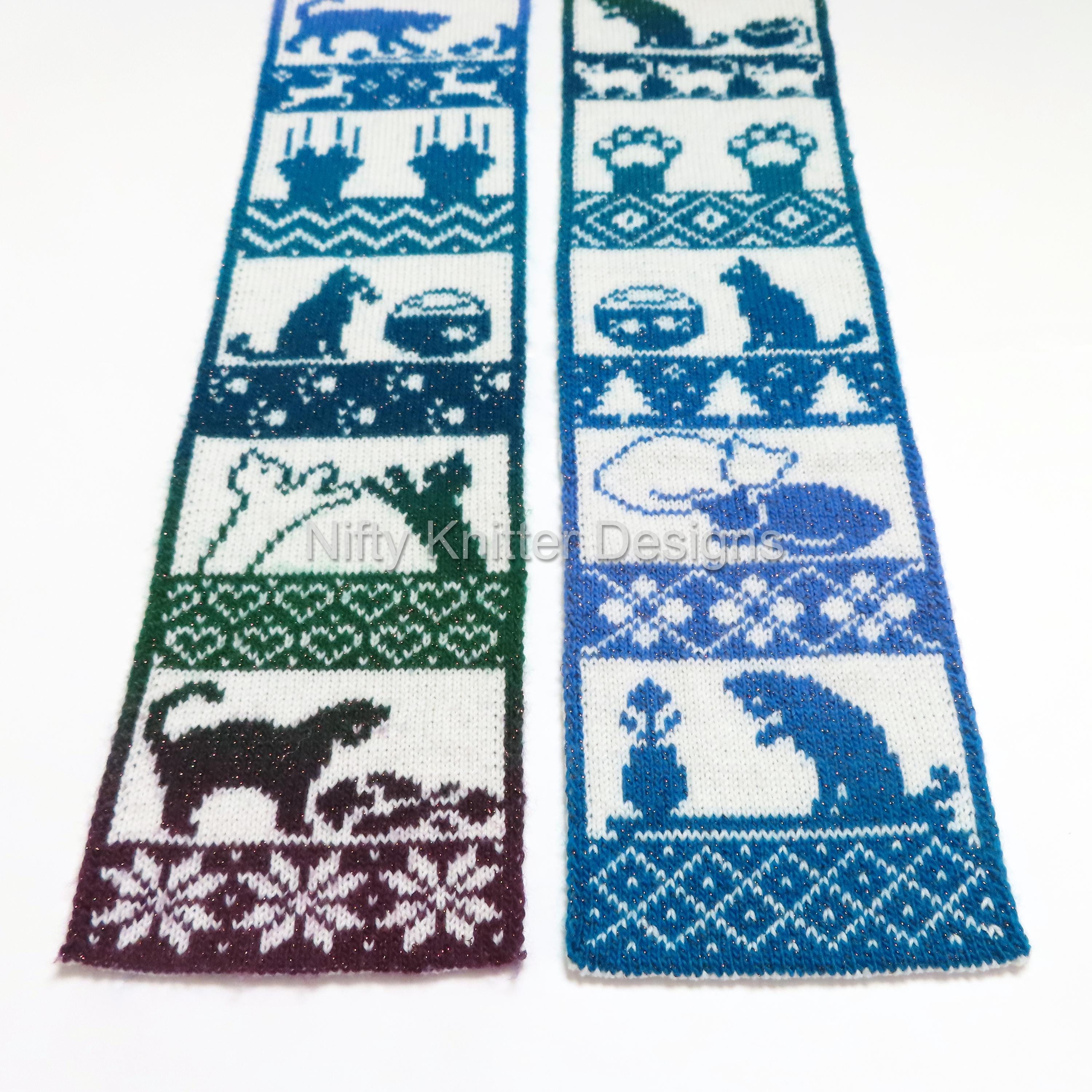Cat Scarf Knitting Pattern: 