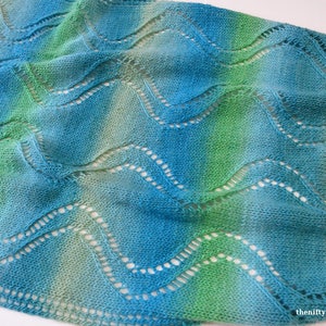 Lace Shawl Knitting Pattern Waverider Shawl ENGLISH ONLY image 8