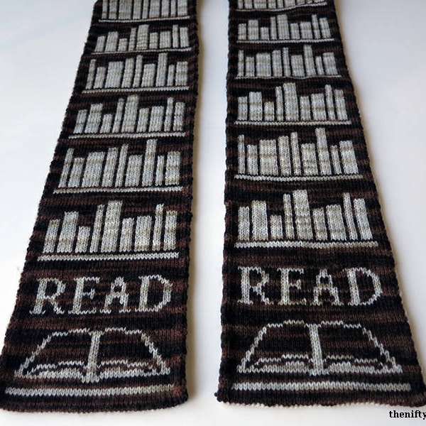 Book Scarf Knitting Pattern [ENGLISH ONLY, PDF Download]