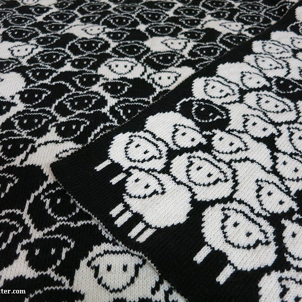 Cute Sheep Blanket Knitting Pattern, Baby, Throw - Counting Sheep Blanket [ENGLISH ONLY]