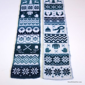 Winter Sheep Scarf Knitting Pattern Knit Season Scarf image 5