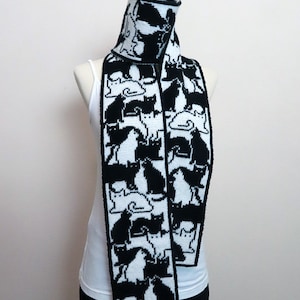 Cute Cat Scarf Knitting Pattern Herding Cats Scarf image 4