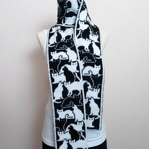 Cute Cat Scarf Knitting Pattern Herding Cats Scarf image 5