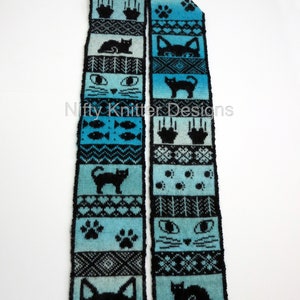 Cute Cat Scarf Knitting Pattern Cat Season Scarf ENGLISH ONLY, PDF Download image 8