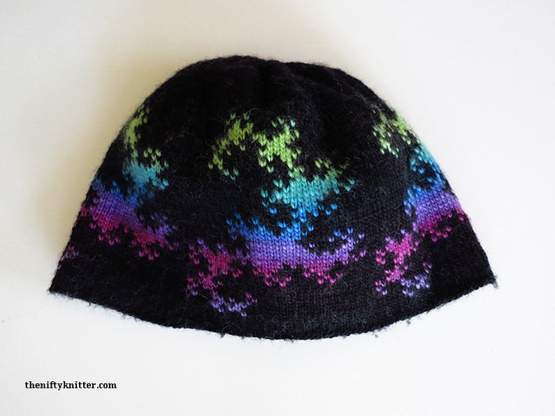 Fractal Hat Knitting Pattern Dragon Curve Fractal Hat image 4