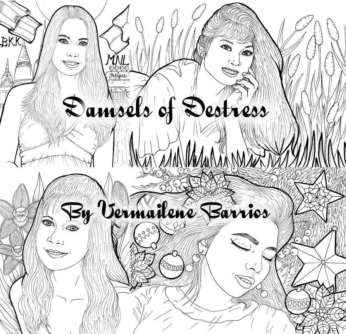 Damsel In Distress Coloring Pages
