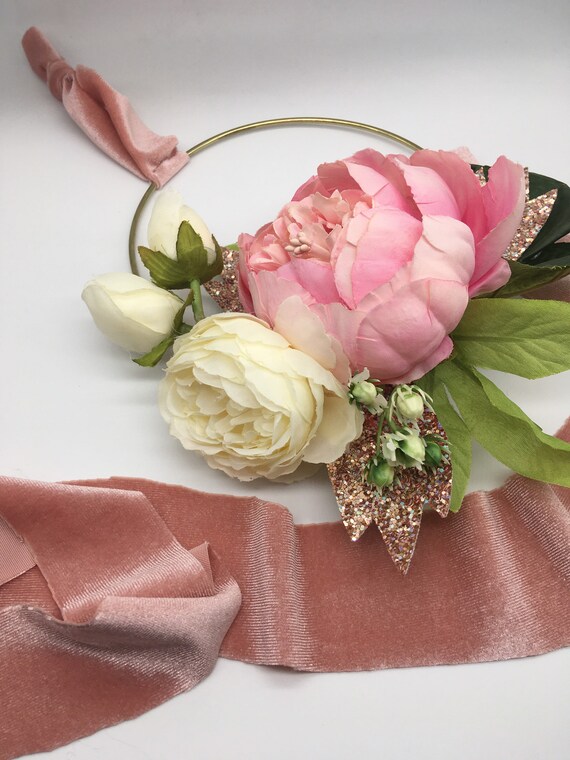 silk flowers for hair bows