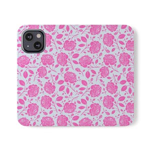 Floral Flip Cases - Stylish Phone Cover, Gift for Her, Mother&#39;s Day, Floral Design, Wallet Phone Case