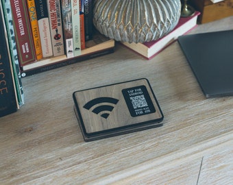 Noyer NFC Tag Wifi Auto Connect to Internet - QR Wifi - Robinet pour connexion WiFi - Connecteur WiFi NFC personnalisé Wifi Porter Noyer