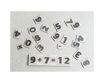 Tablero de conteo para niños - Rompecabezas de madera con números - Aprende a contar - Rompecabezas de matemáticas para preescolares - Rompecabezas de números