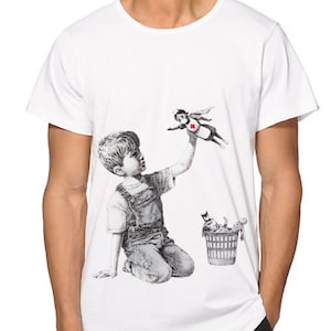 Mehrere Designs Banksy T-Shirts für Männer