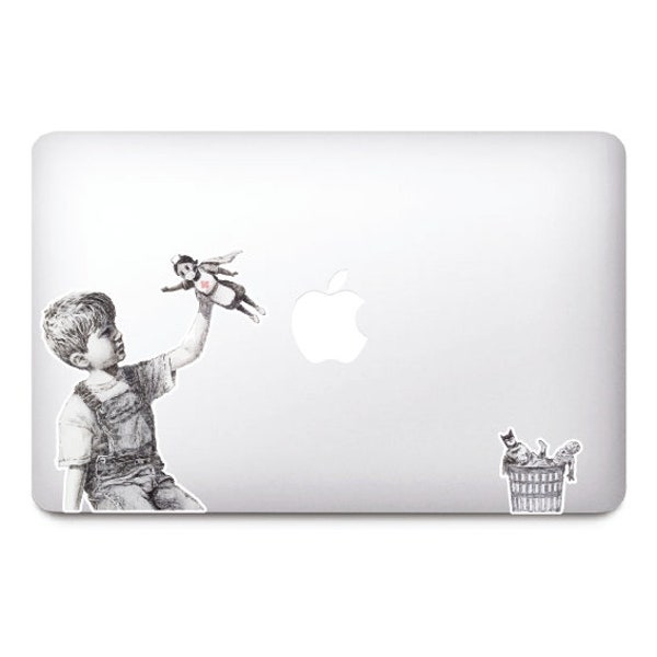 Banksy Thank you NHS Window or Laptop sticker