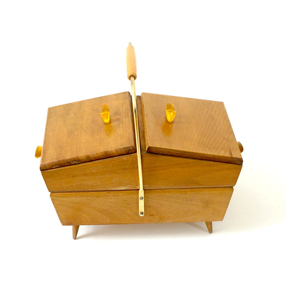 goki wooden sewing box
