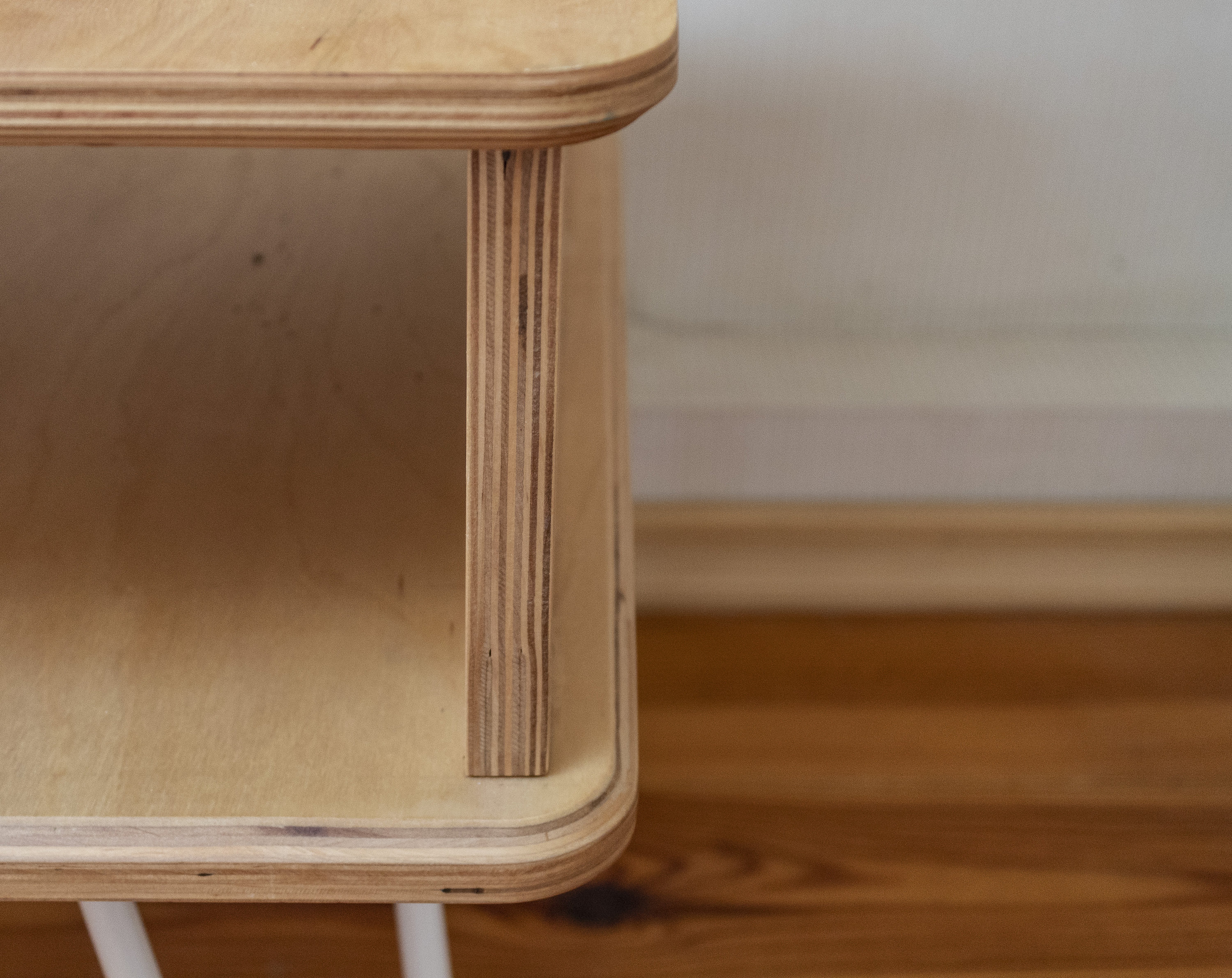 Plywood bedside table nightstand with hairpin legs Etsy