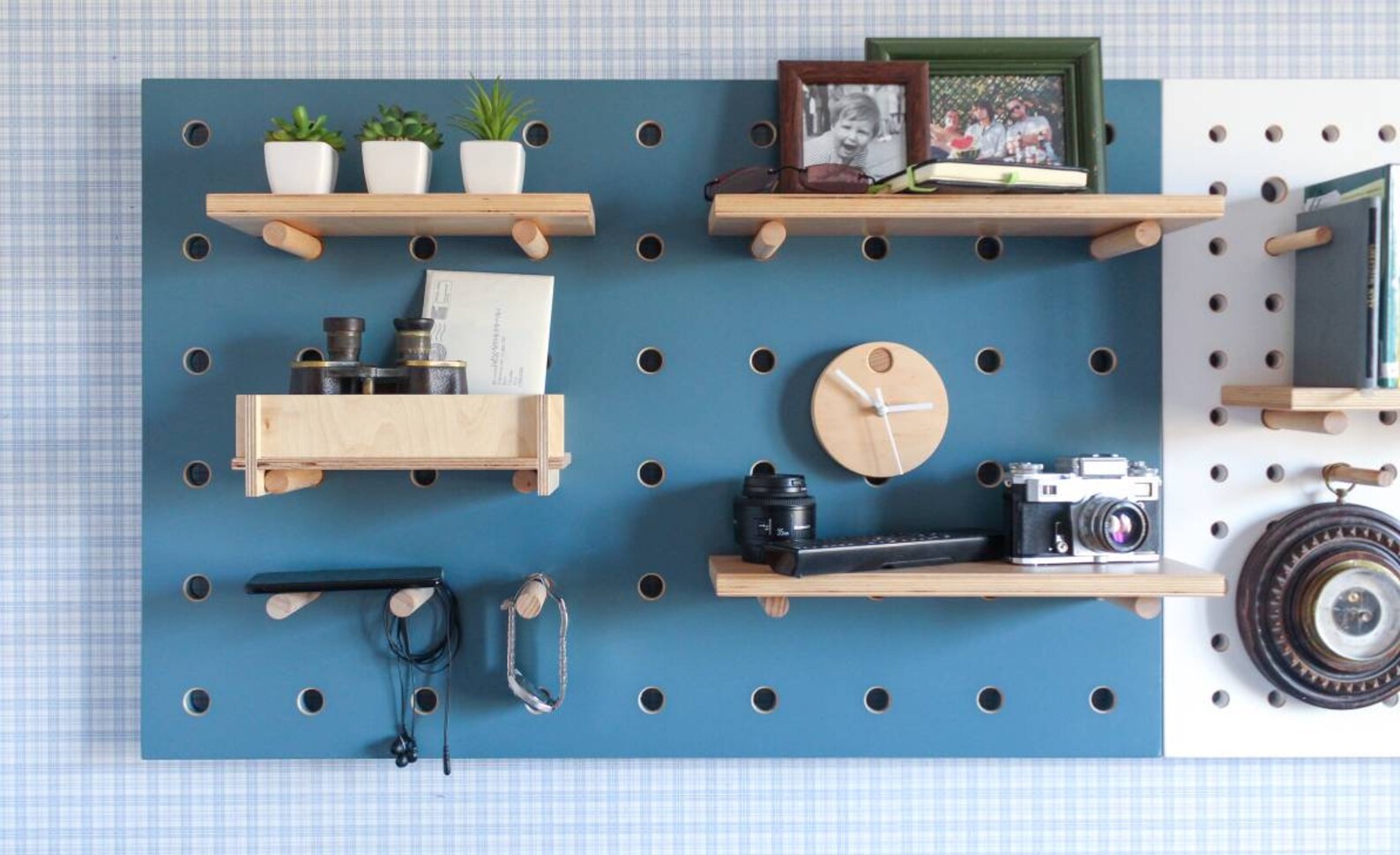 Set of two pegboards. Pegboard wall pegboard decor plywood Etsy