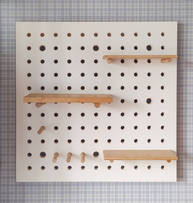 Pegboard display pegboard organizer plywood peg board Etsy