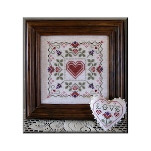 Stitched With Love, Cross Stitch Pattern,  PDF Instant Download