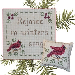 Winters Song, Instant download, Cross Stitch chart by Plum Pudding Needleart