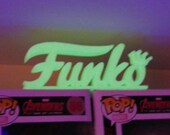 Custom Funko Display Stand Logo Glow In The Dark - Funko Pop Shelf - Funko Pop Display - Custom Funko Pop -Custom Funko Custom Wall Stand