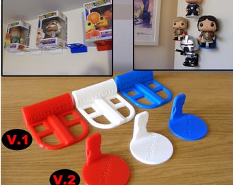 Pack of 11 Funko Pop Compatible Display Wall Stand - Pop Shelves - Compatible for Pop Vinyl Collector Stands Industrial Stick to Wall