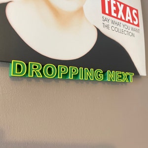 DROPPING NEXT Wall mounted vinyl record display stand | Premium twin colour | vinyl shelves | Record stand | custom wall Vinyl display stand
