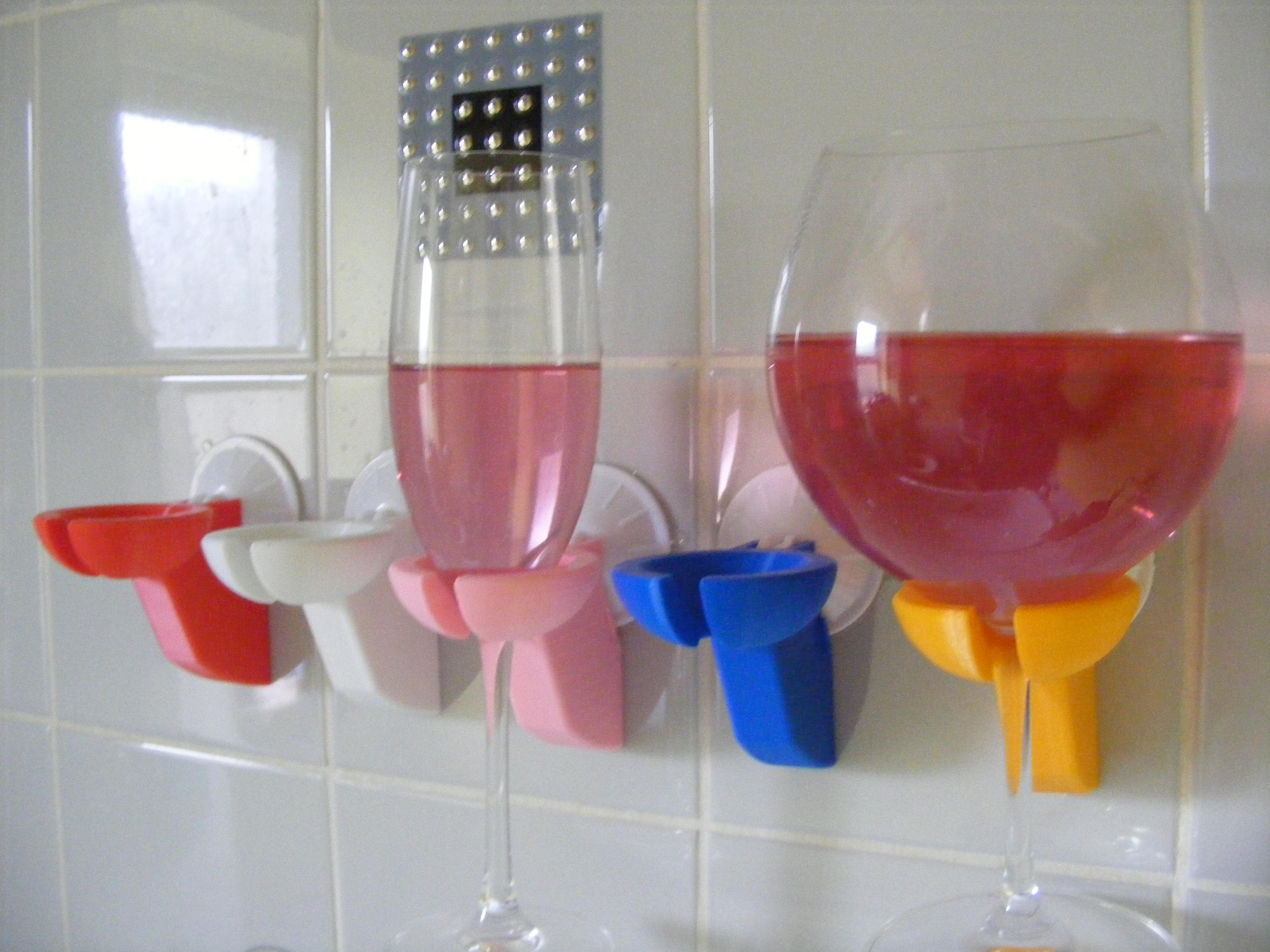 Bathtub Shower Wine Glass Holder - Shower Wine Holder - Wineglass ...